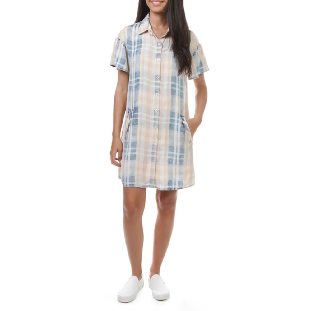 Billy T Plaid Shirtdress